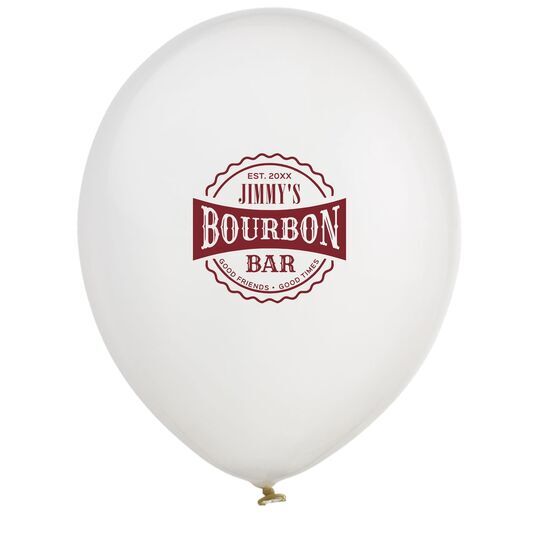 Good Friends Good Times Bourbon Bar Latex Balloons